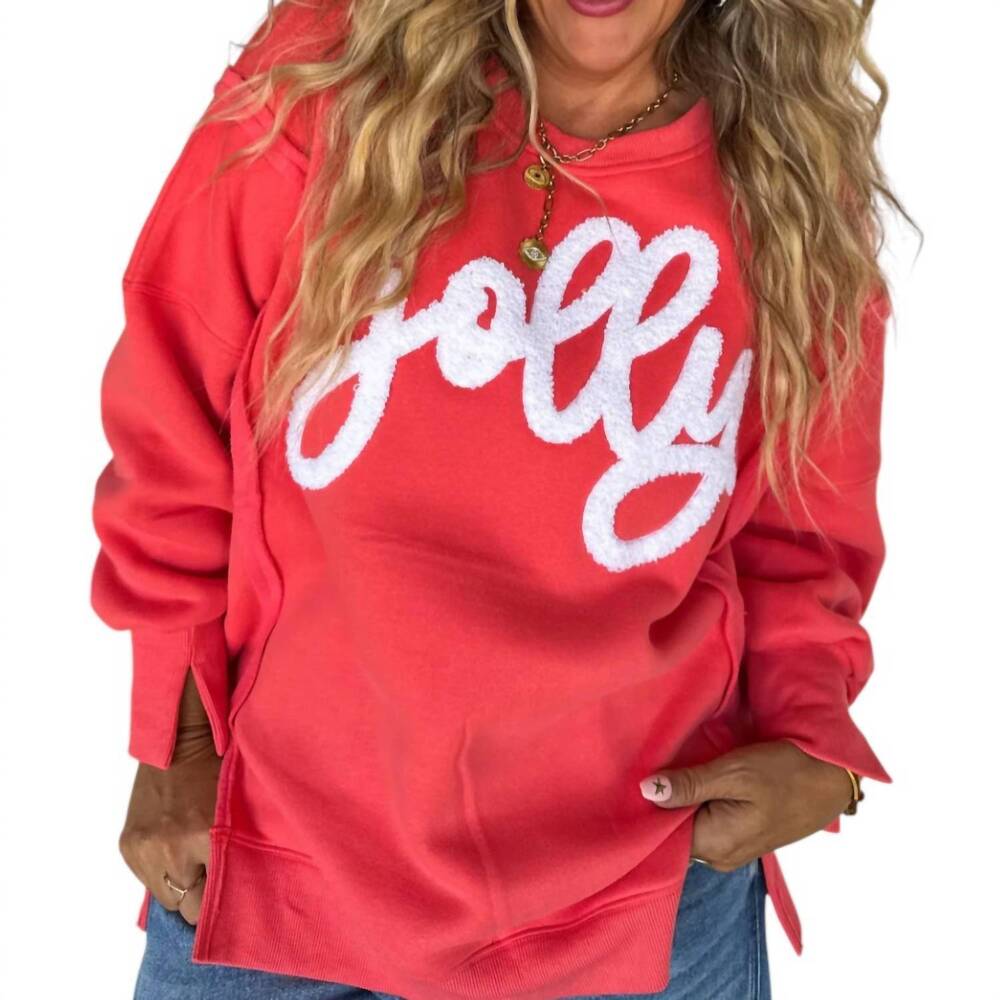 NEW BLAKELEY jolly holiday pullover in festive red